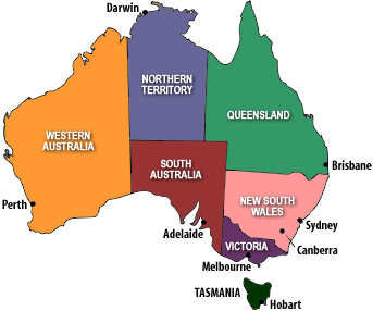 Map of Australia